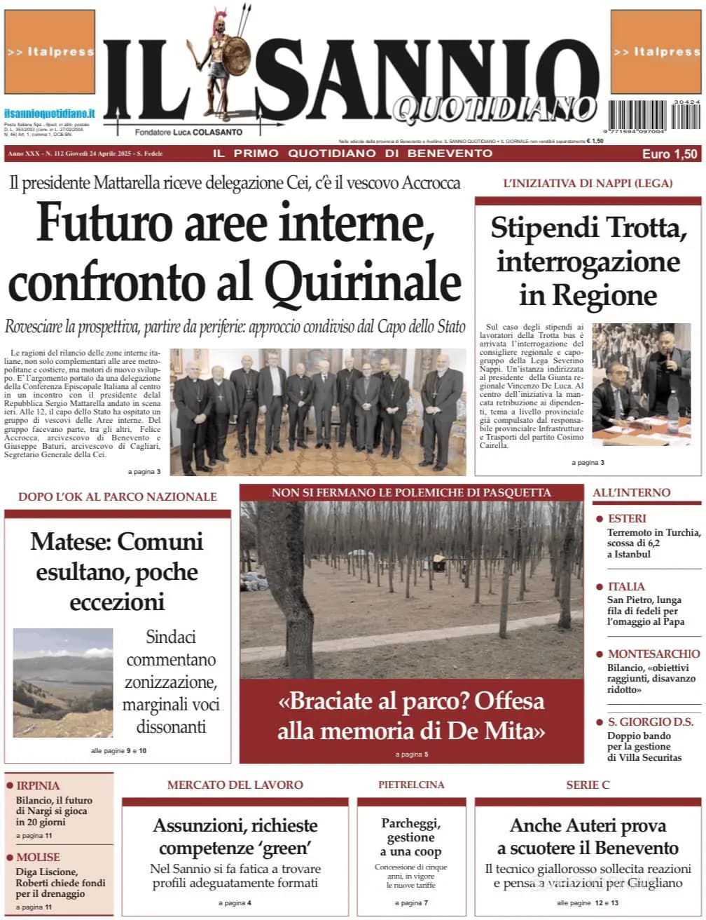 Capa Il Sannio Quotidiano