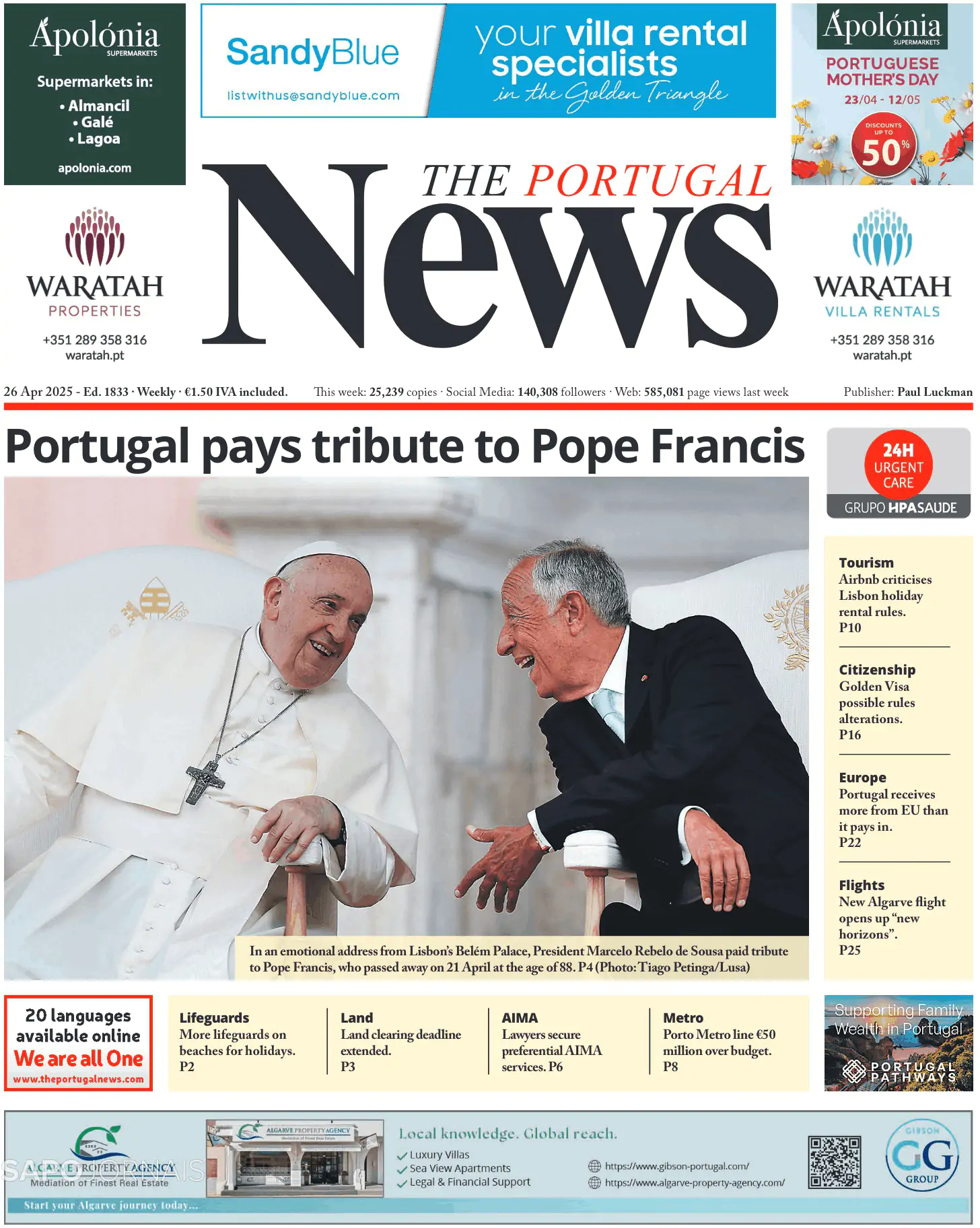 Capa The Portugal News