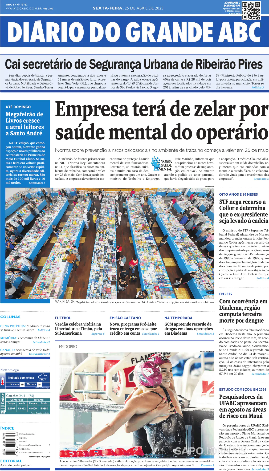 Capa Diário do Grande ABC