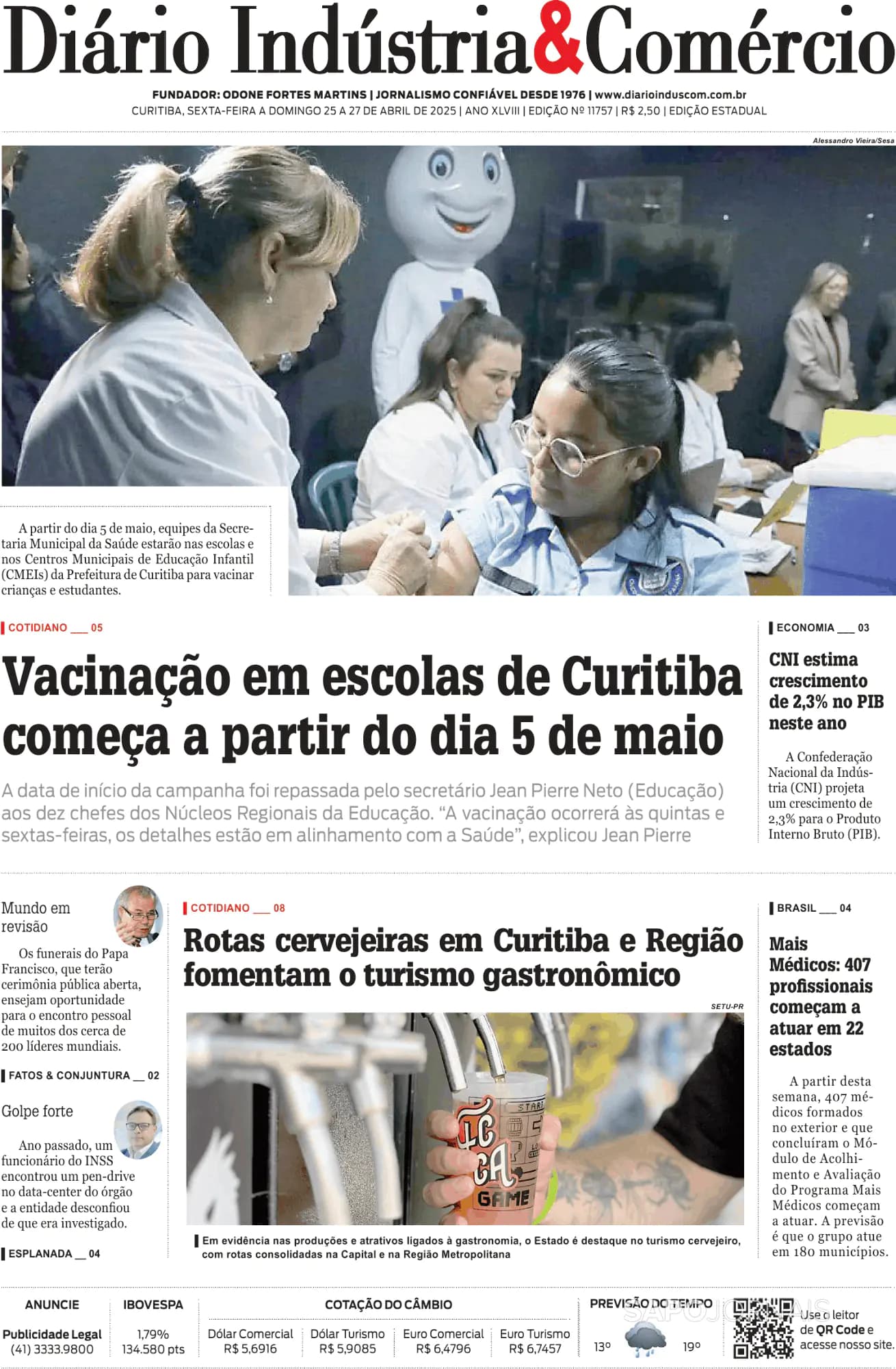 Capa Diário Indústria & Comércio