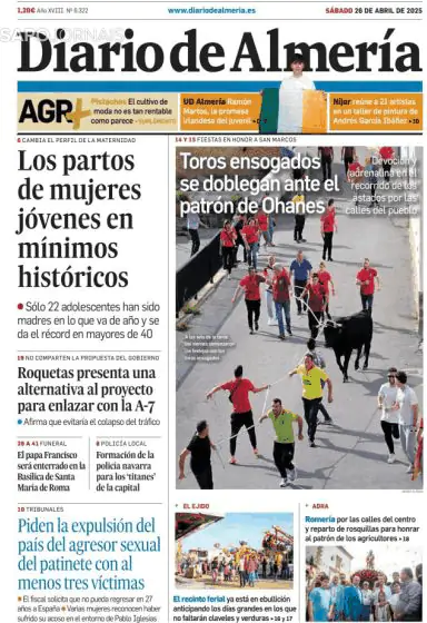 Capa Diario de Almería