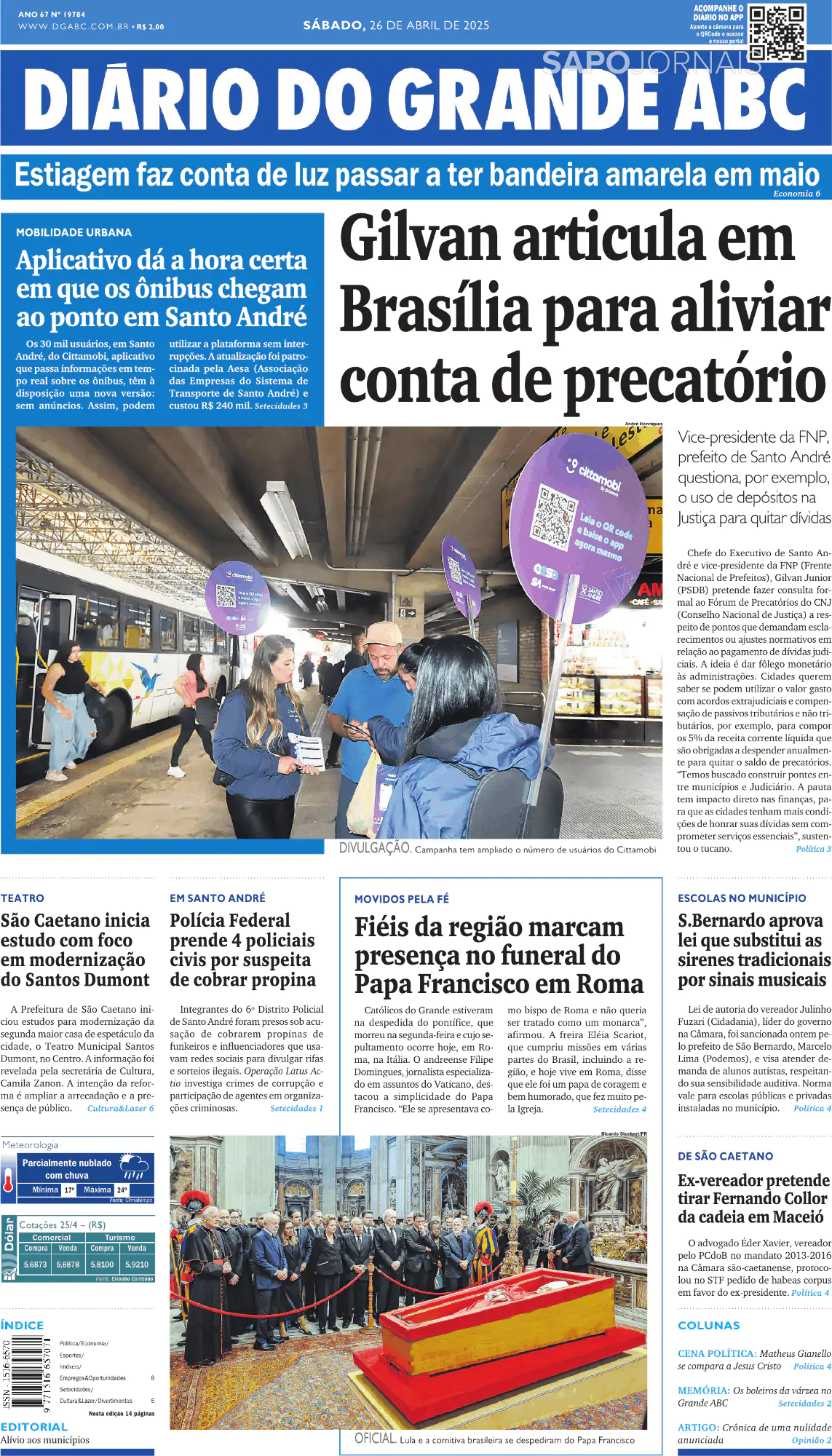 Capa Diário do Grande ABC