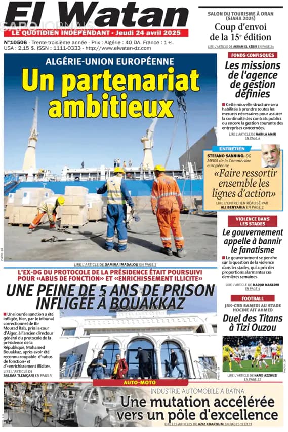 Capa El Watan