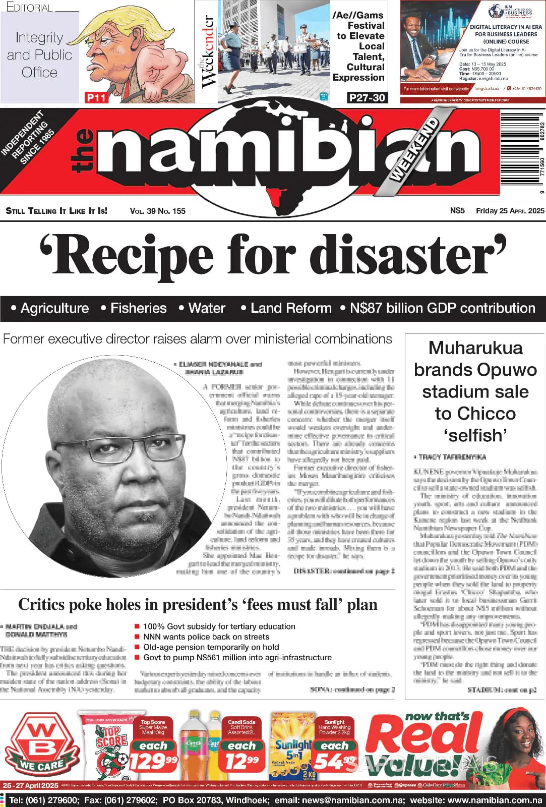 Capa The Namibian