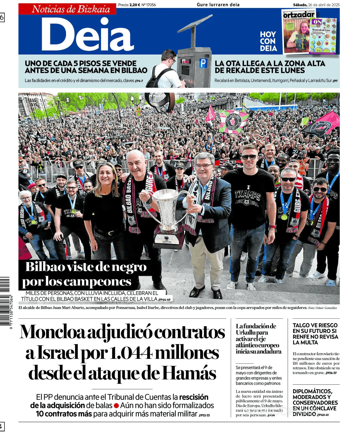 Capa Deia-Noticias de Bizkaia