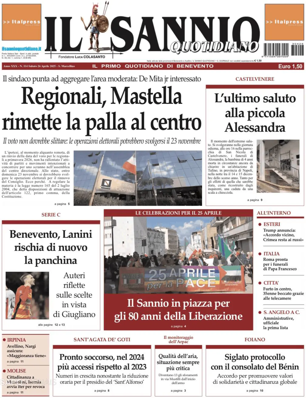 Capa Il Sannio Quotidiano