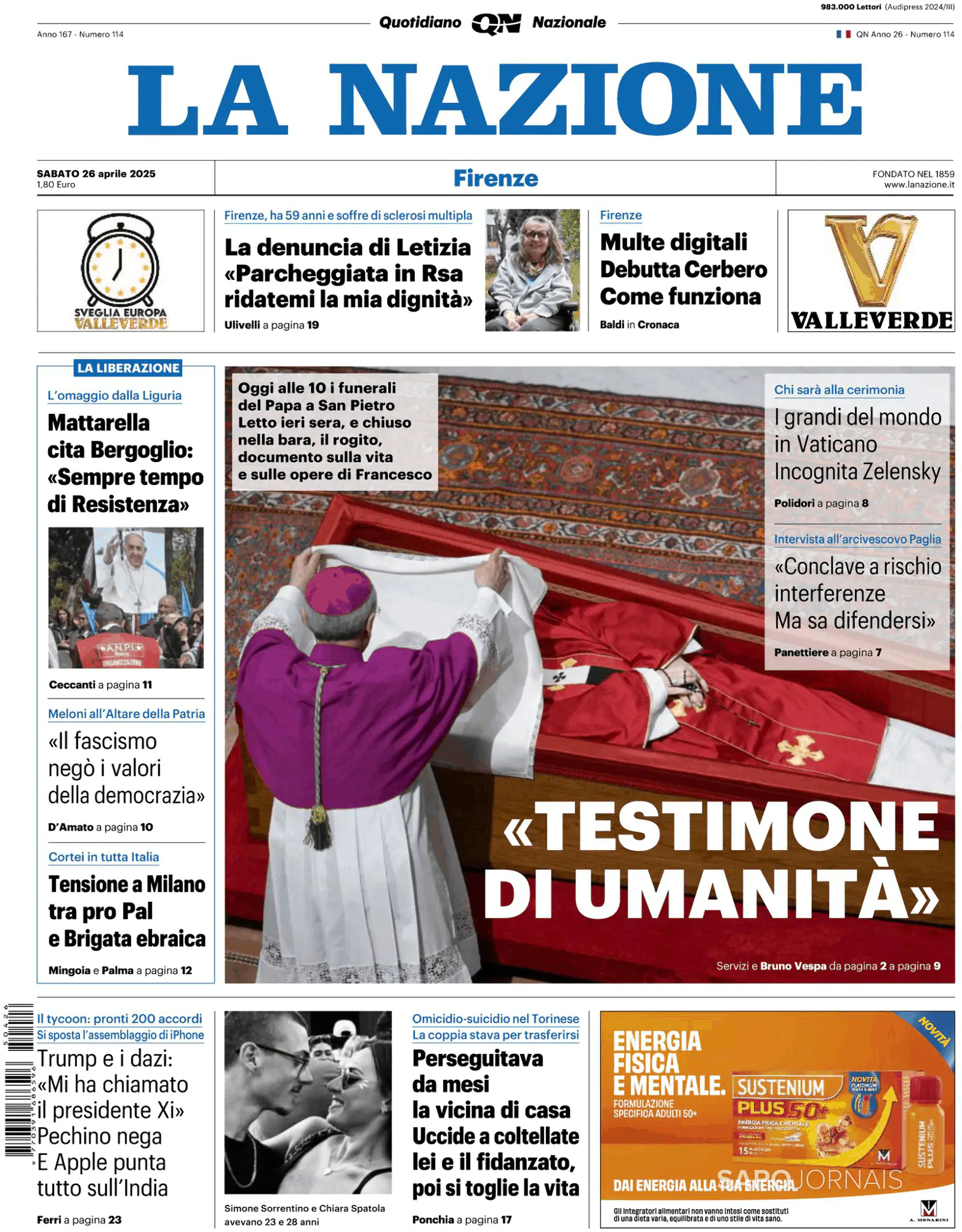 Capa La Nazione