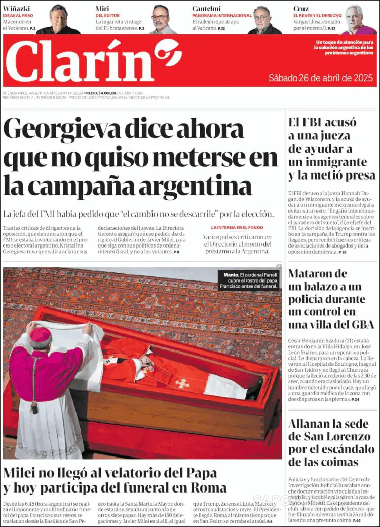 Capa Clarín