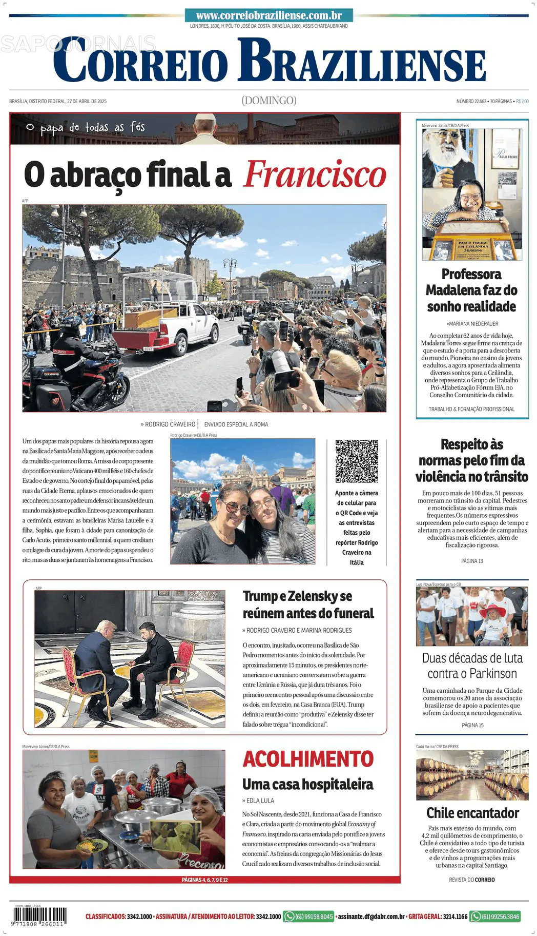 Capa Correio Braziliense