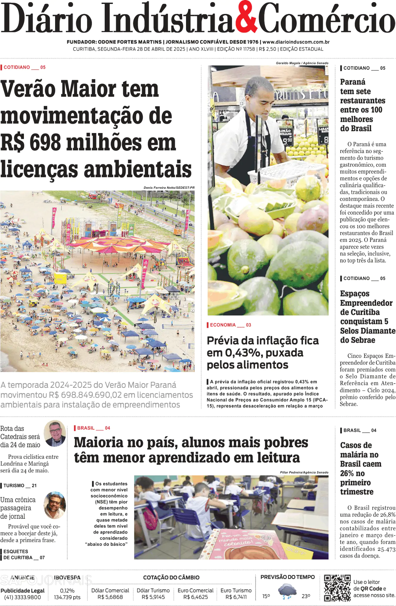 Capa Diário Indústria & Comércio