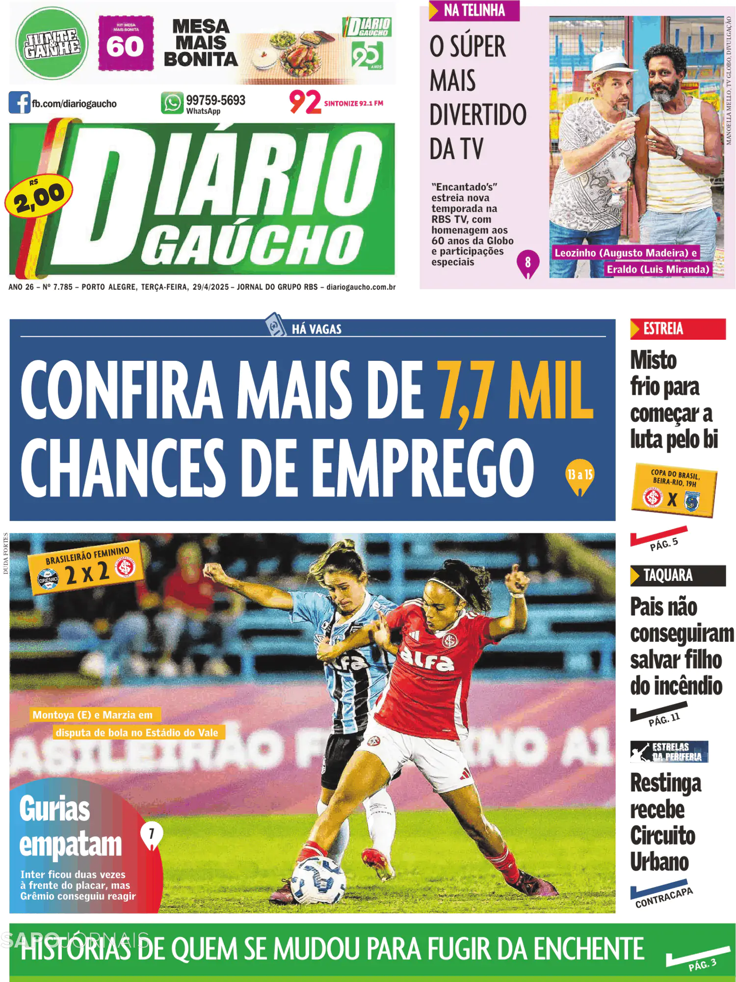 Capa Diário Gaúcho