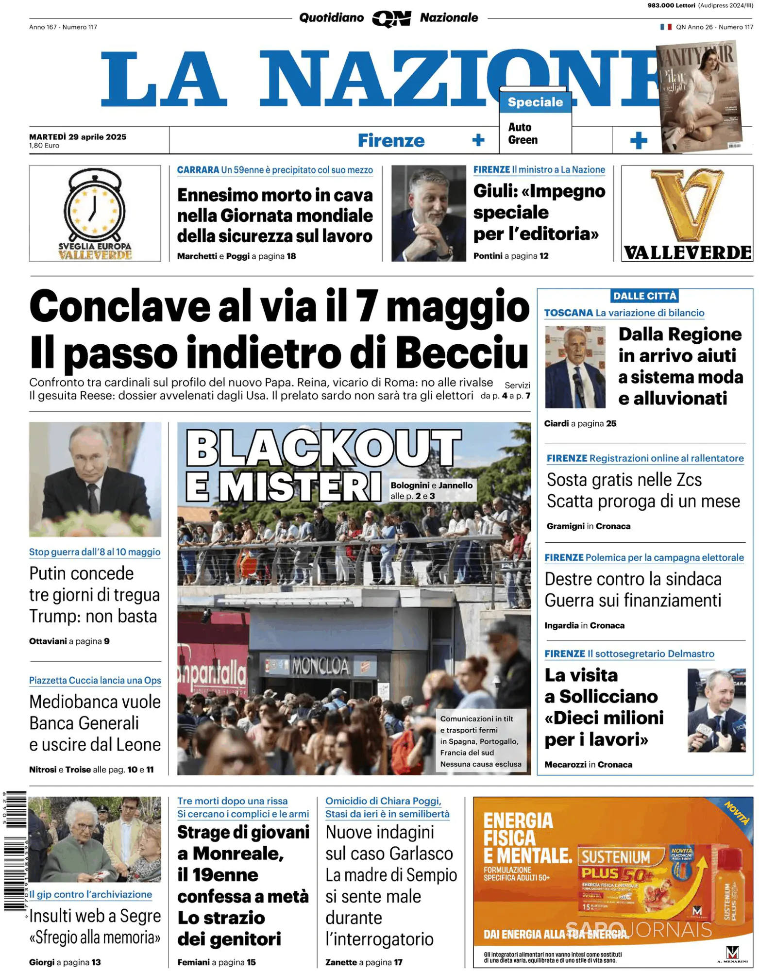 Capa La Nazione