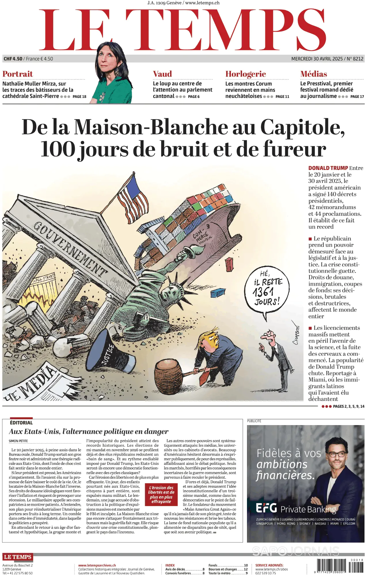 Capa Le Temps