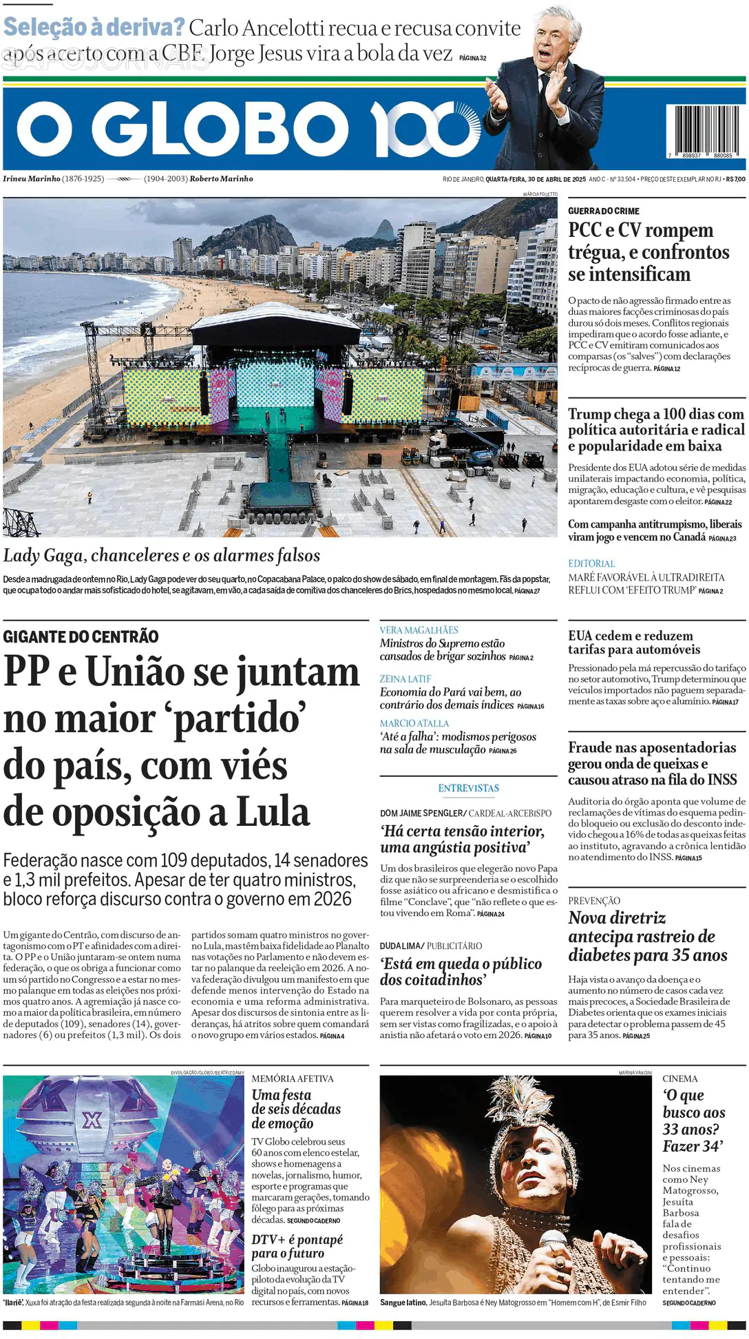Capa O Globo