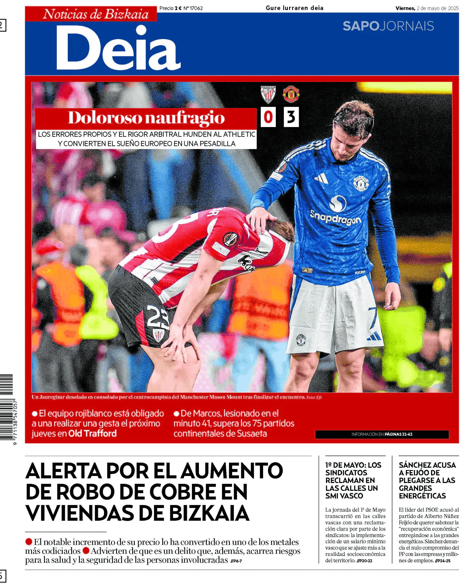 Capa Deia-Noticias de Bizkaia