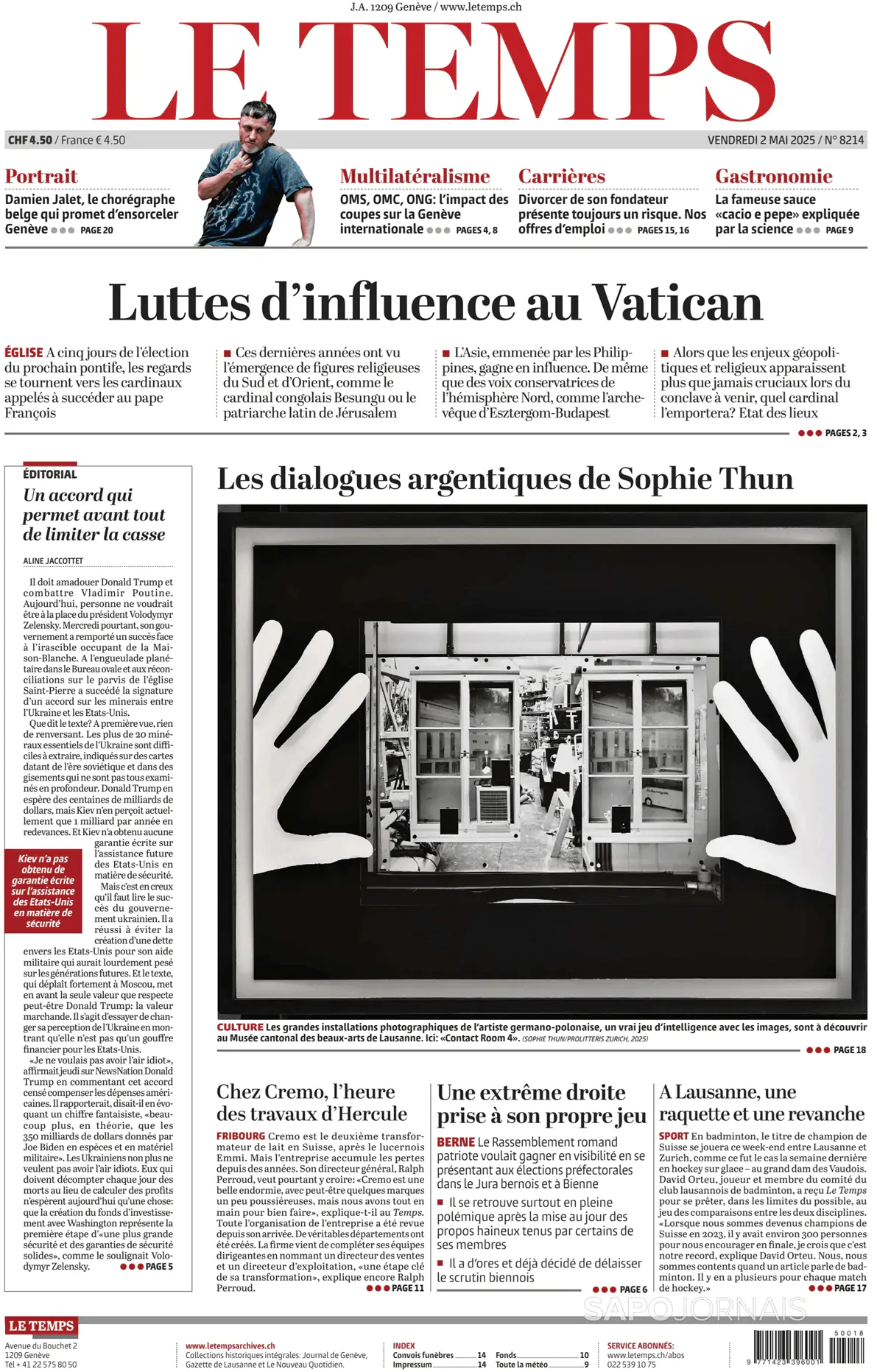 Capa Le Temps