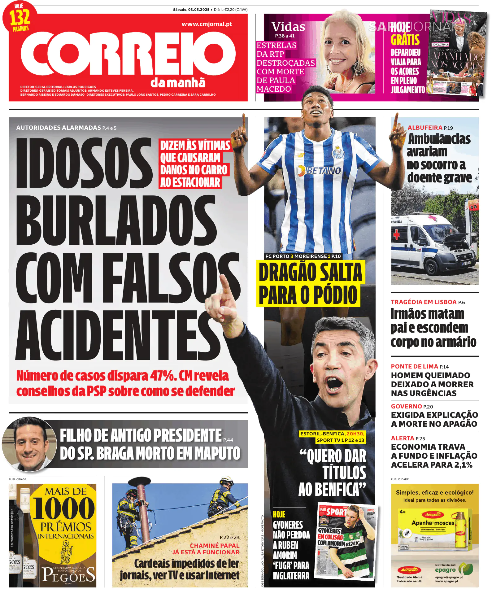 Capa Correio da Manhã