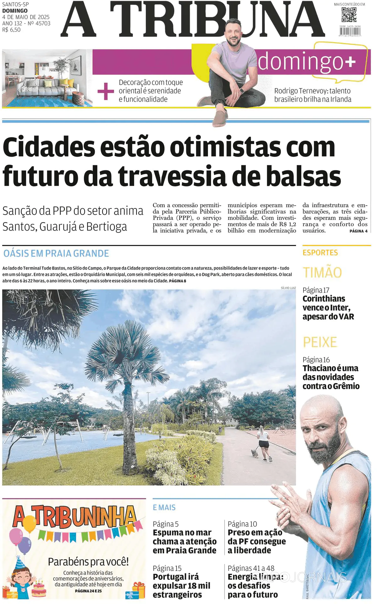 Capa A Tribuna de Santos