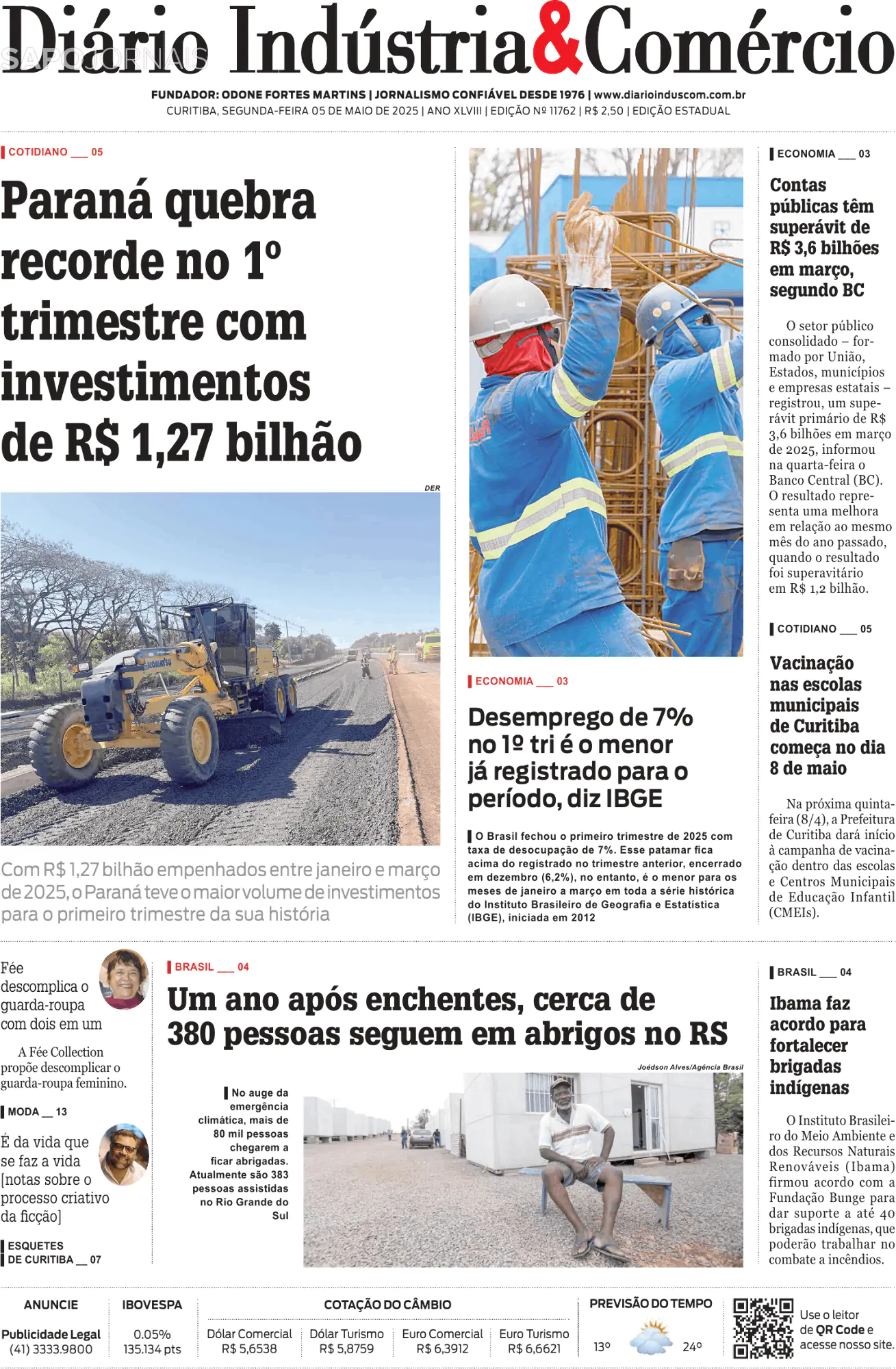 Capa Diário Indústria & Comércio