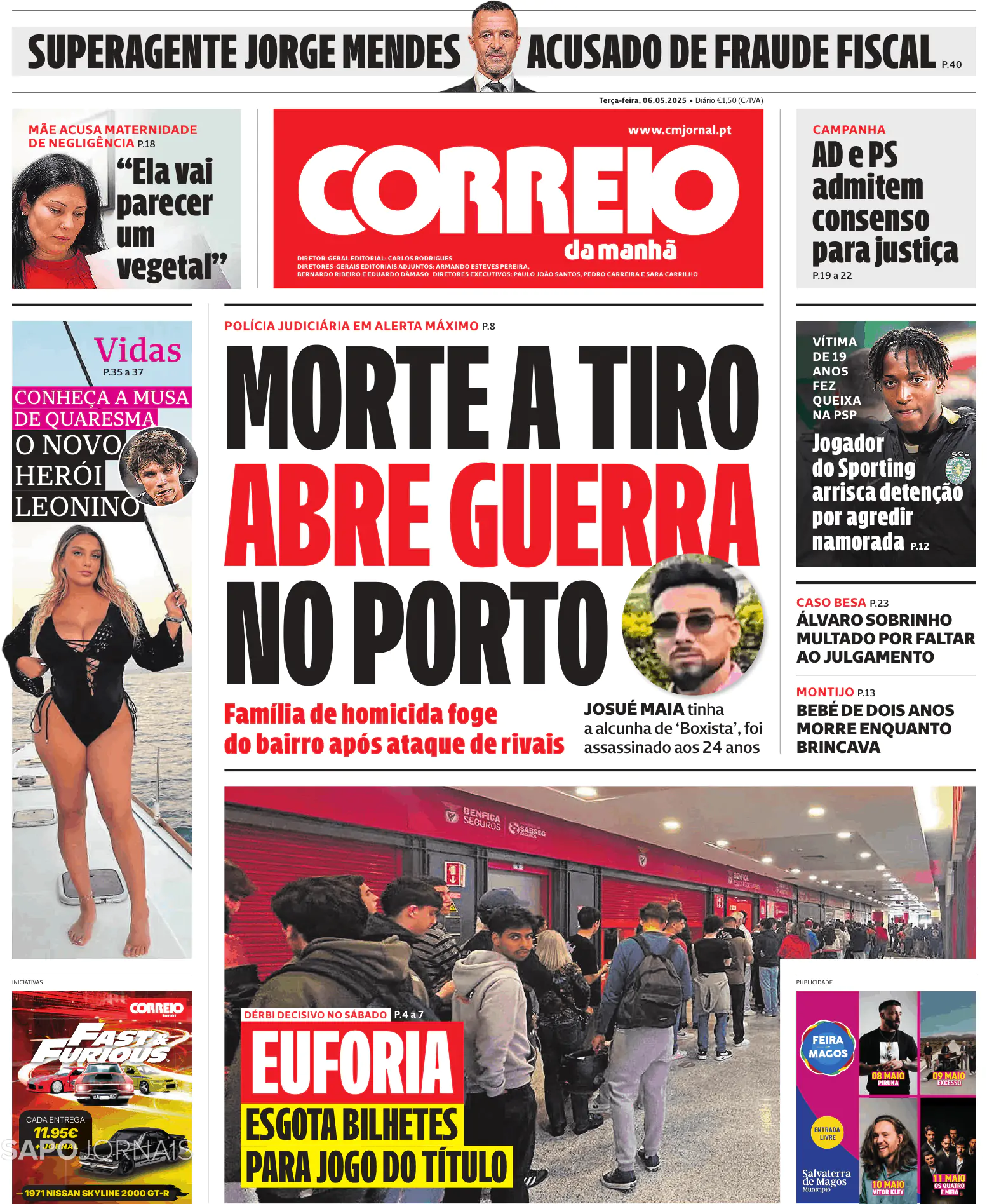 Capa Correio da Manhã