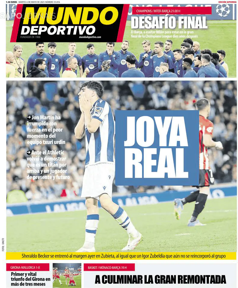 Capa Mundo Deportivo (Gipuzkoa)
