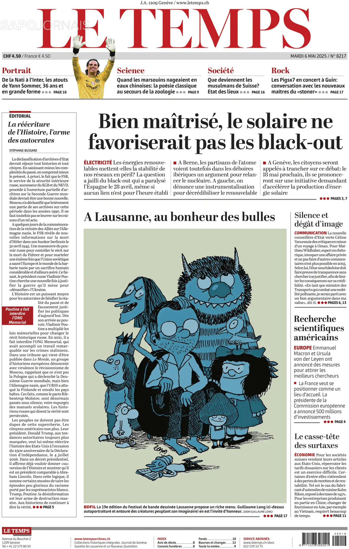 Capa Le Temps