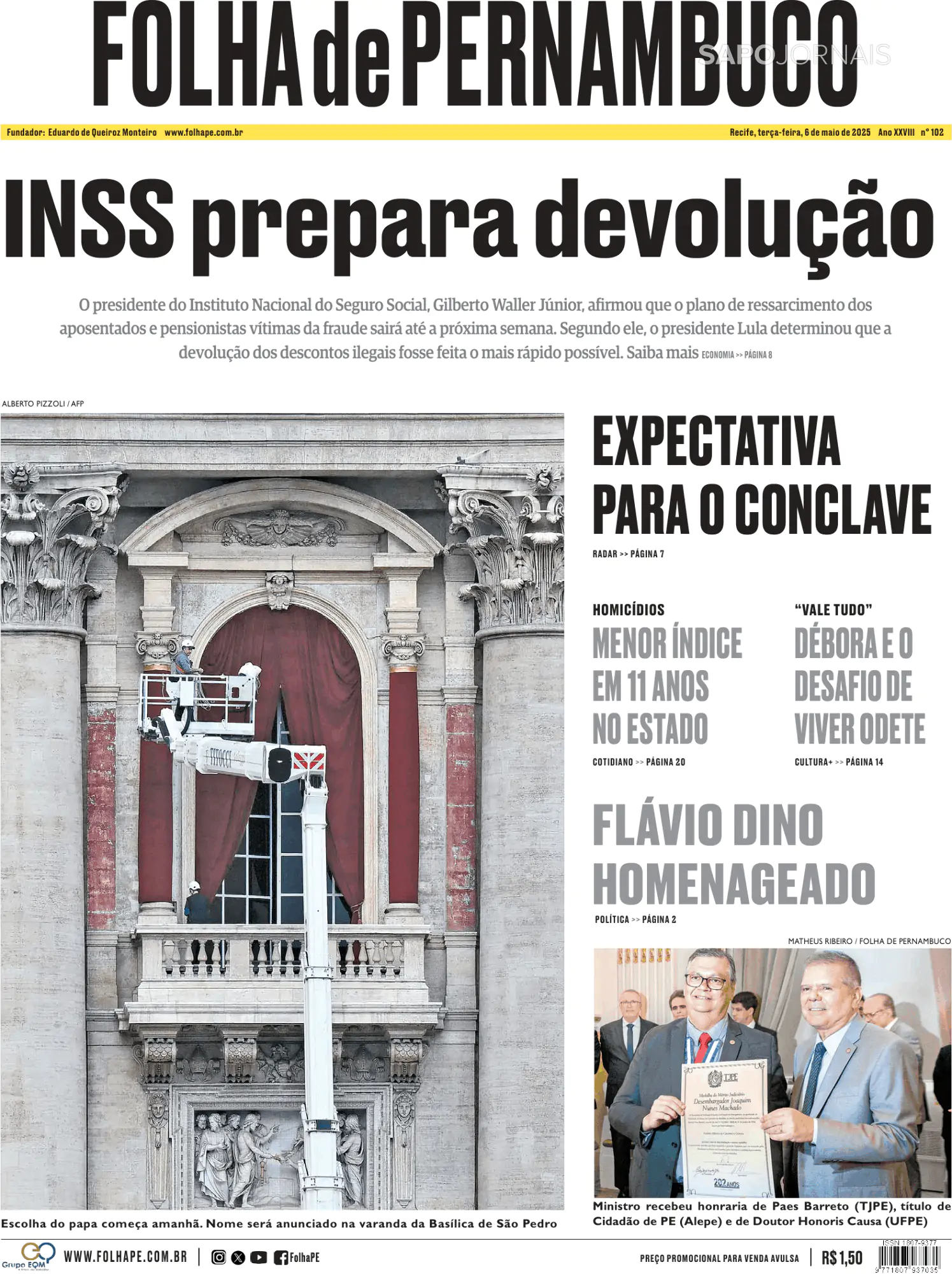 Capa Folha de Pernambuco