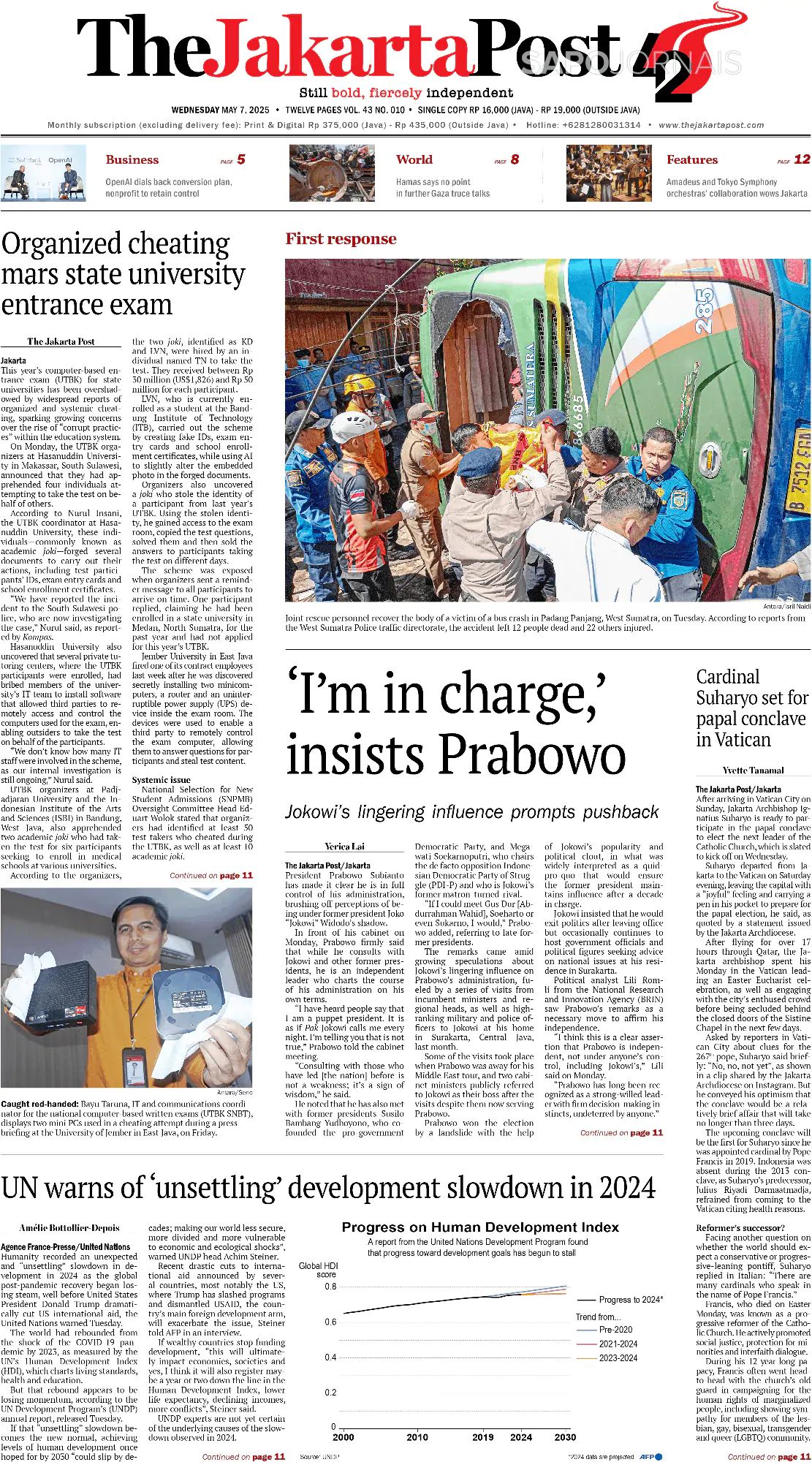 Capa The Jakarta Post
