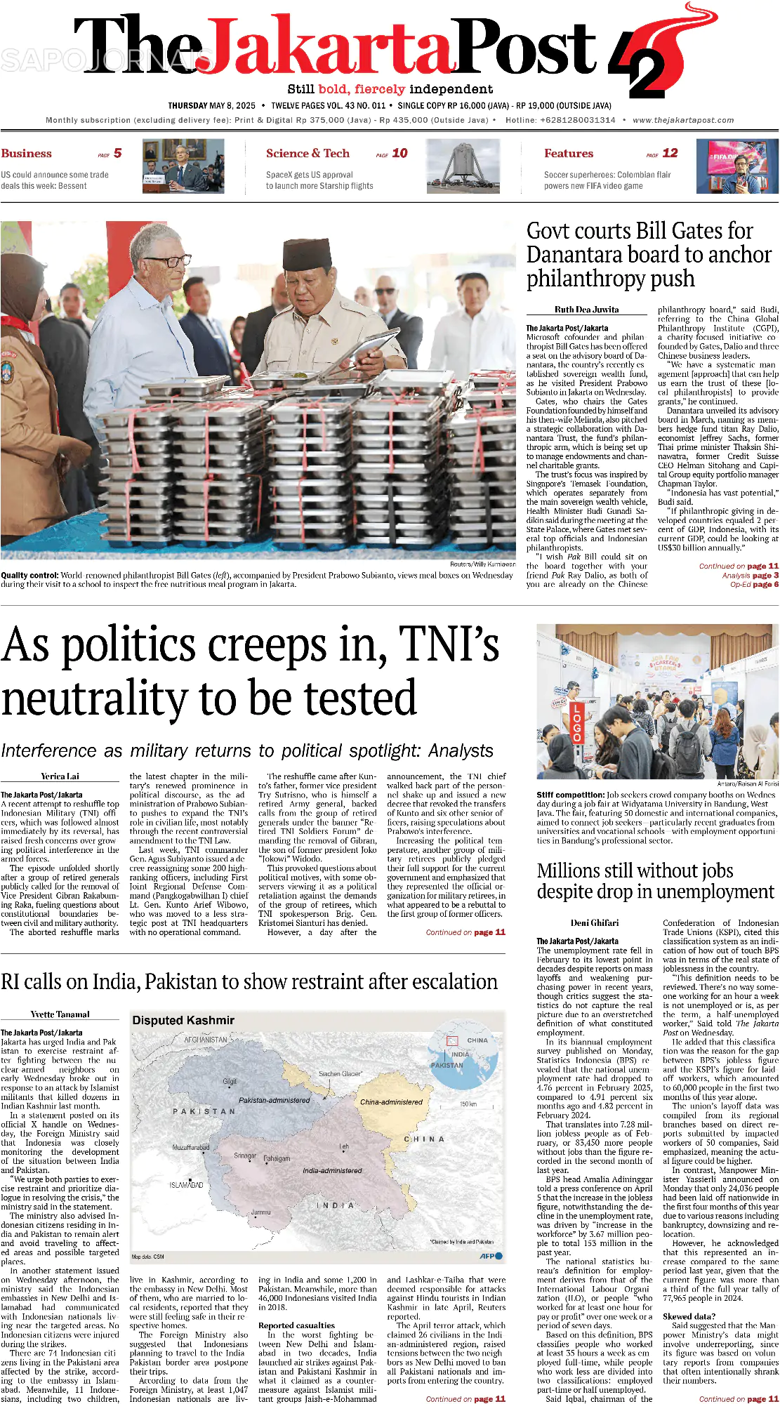 Capa The Jakarta Post