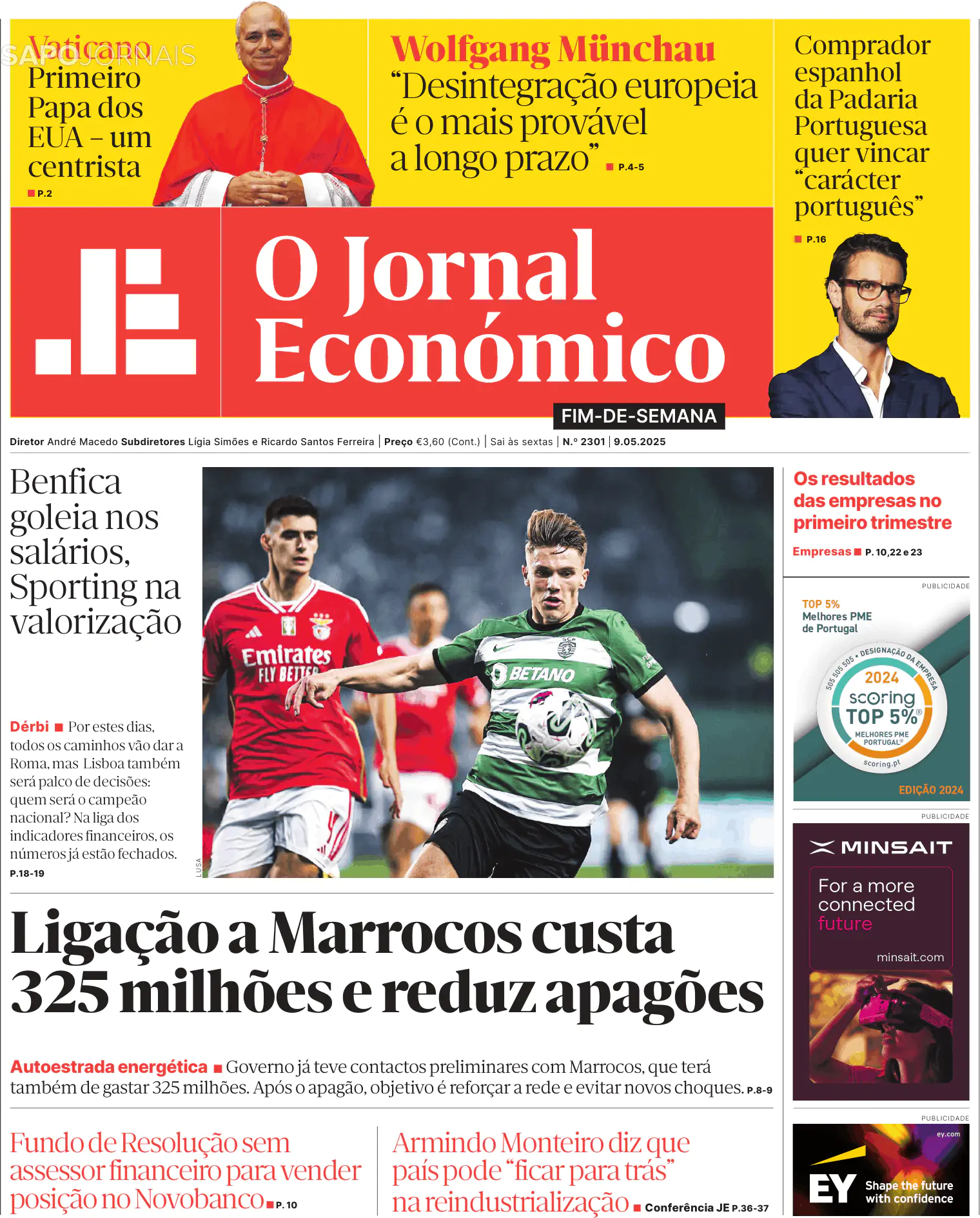 Capa O Jornal Económico