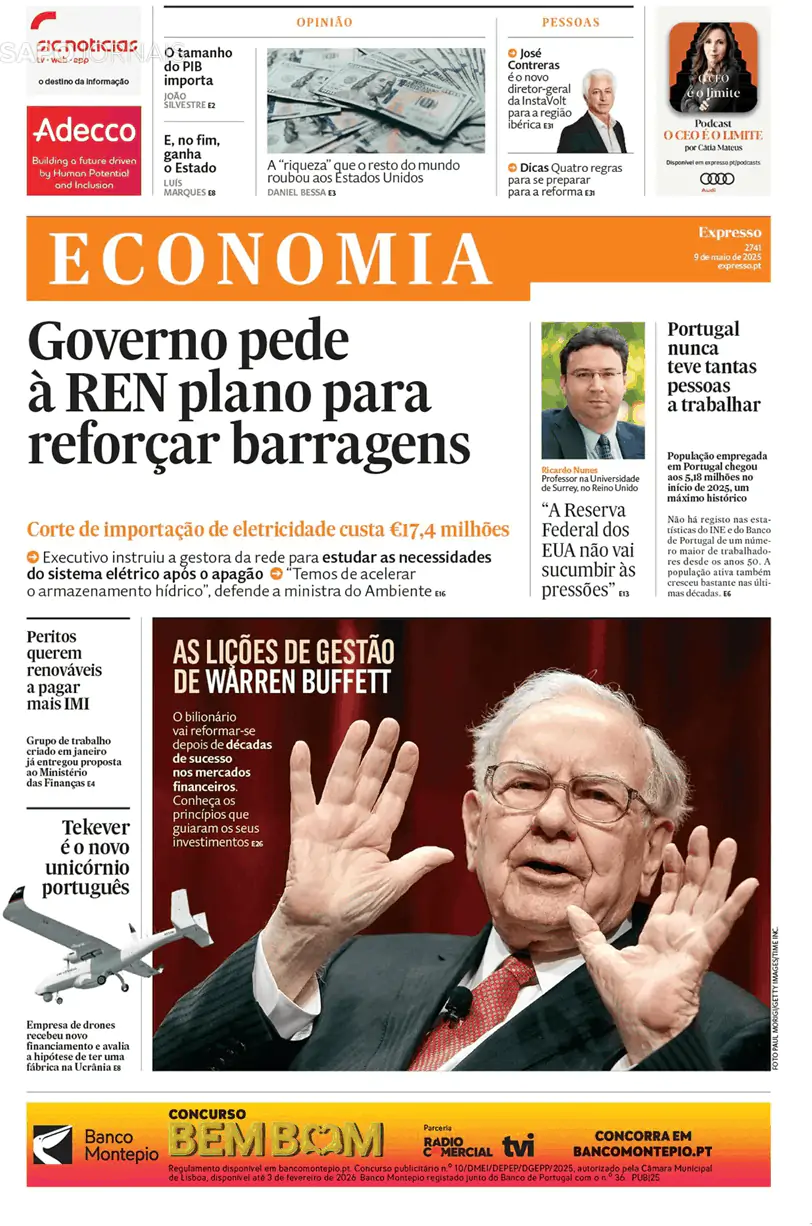 Capa Economia/ Expresso