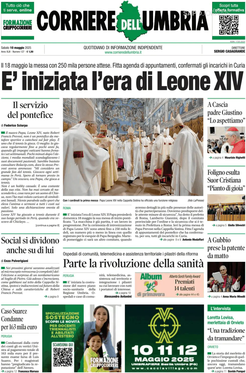 Capa Corriere dell'Umbria