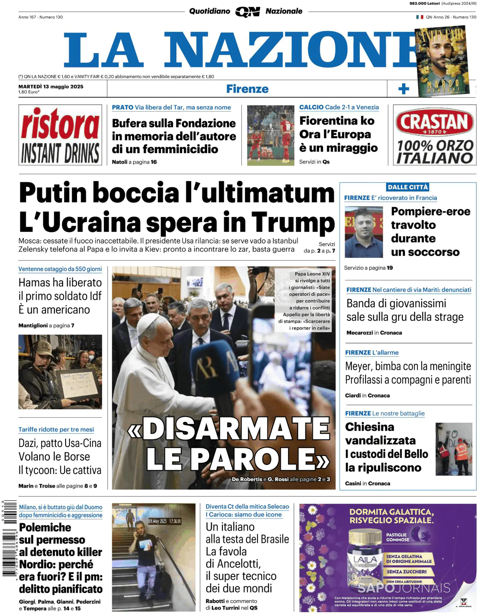 Capa La Nazione