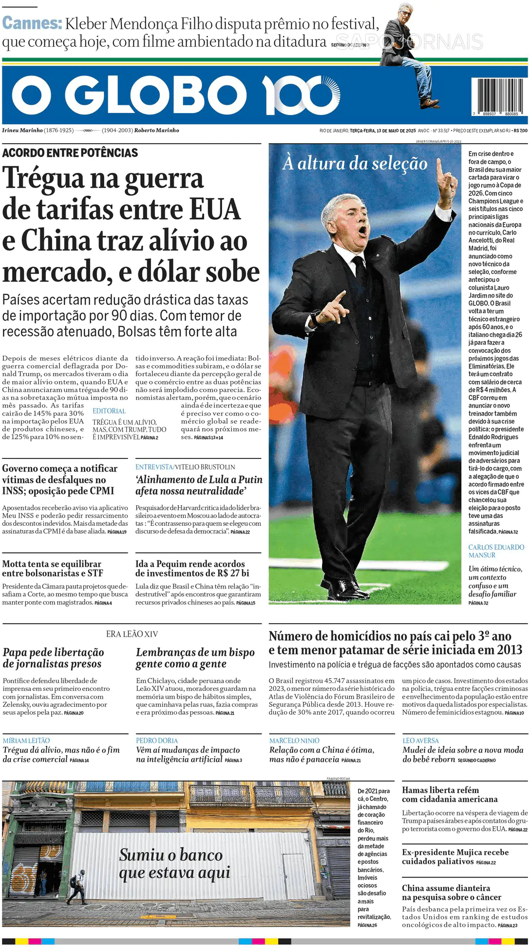 Capa O Globo