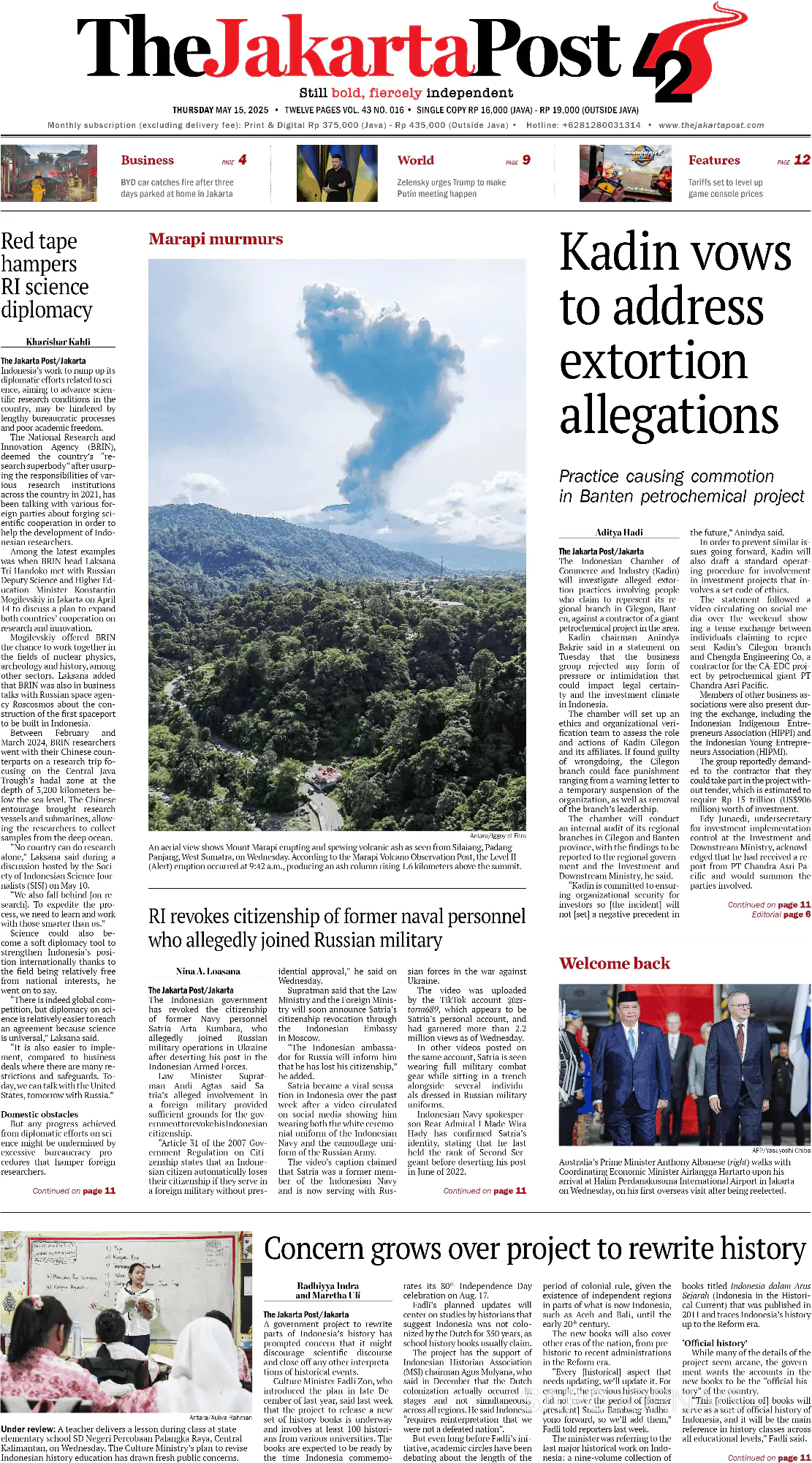 Capa The Jakarta Post