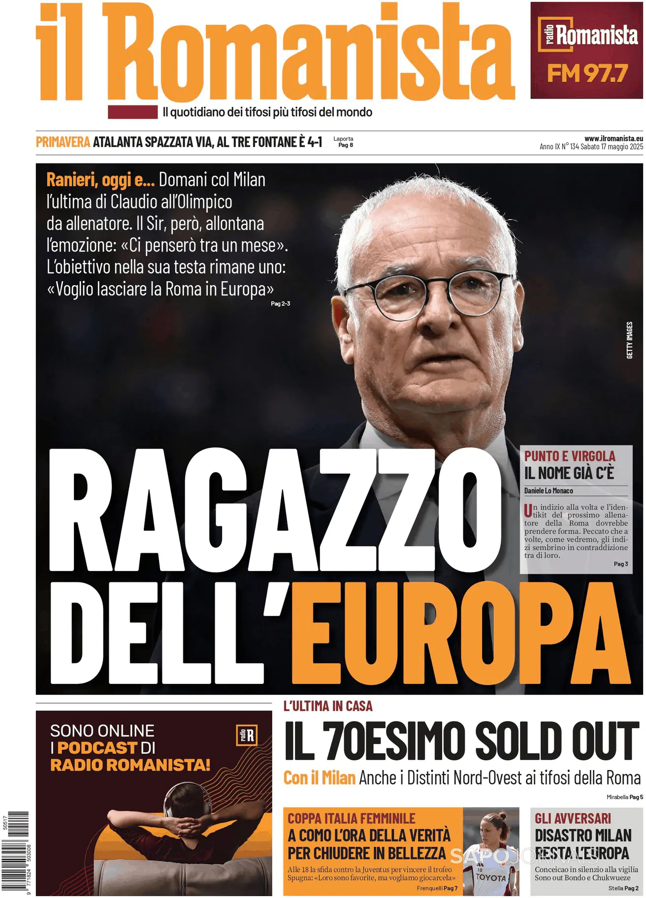Capa Il Romanista