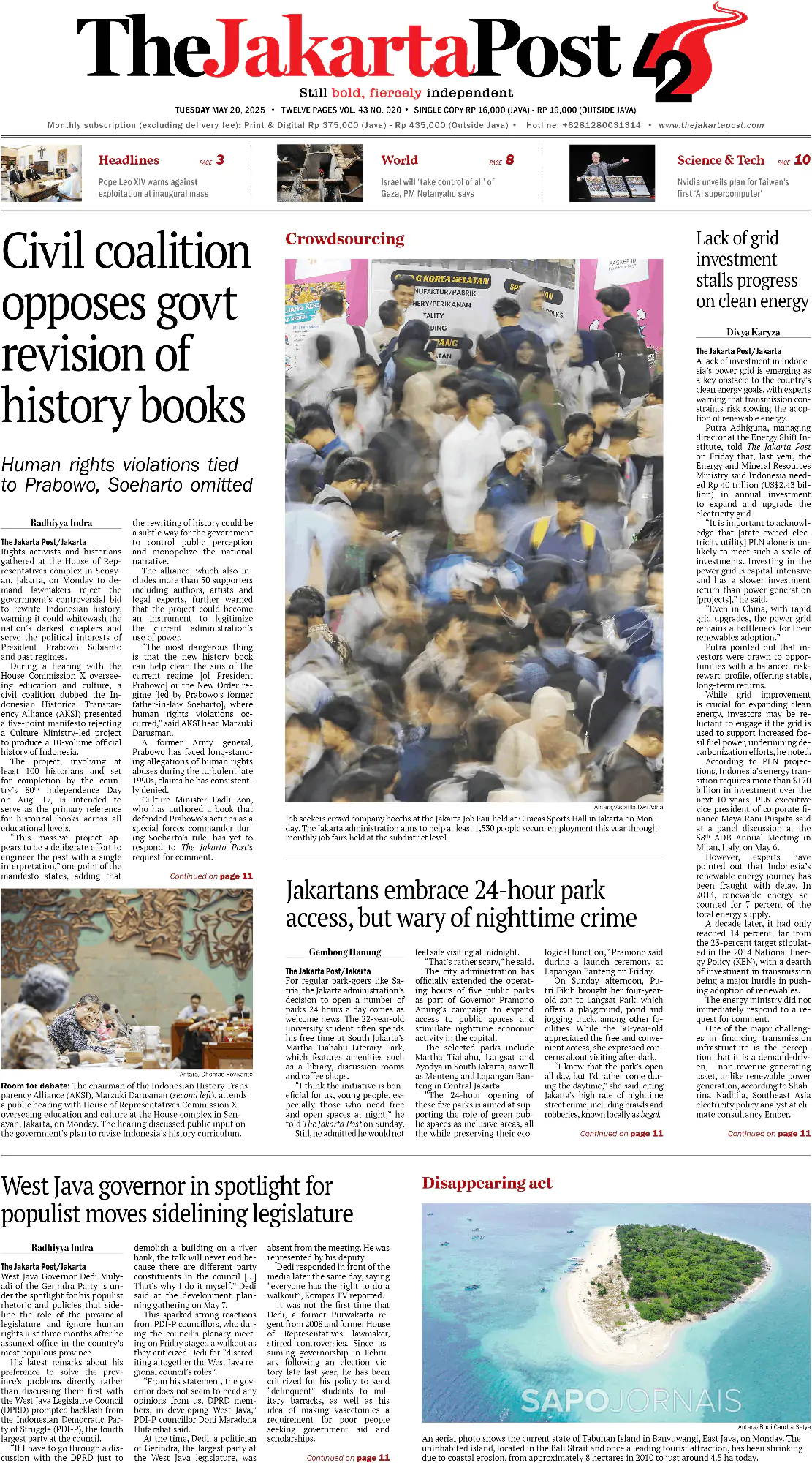 Capa The Jakarta Post