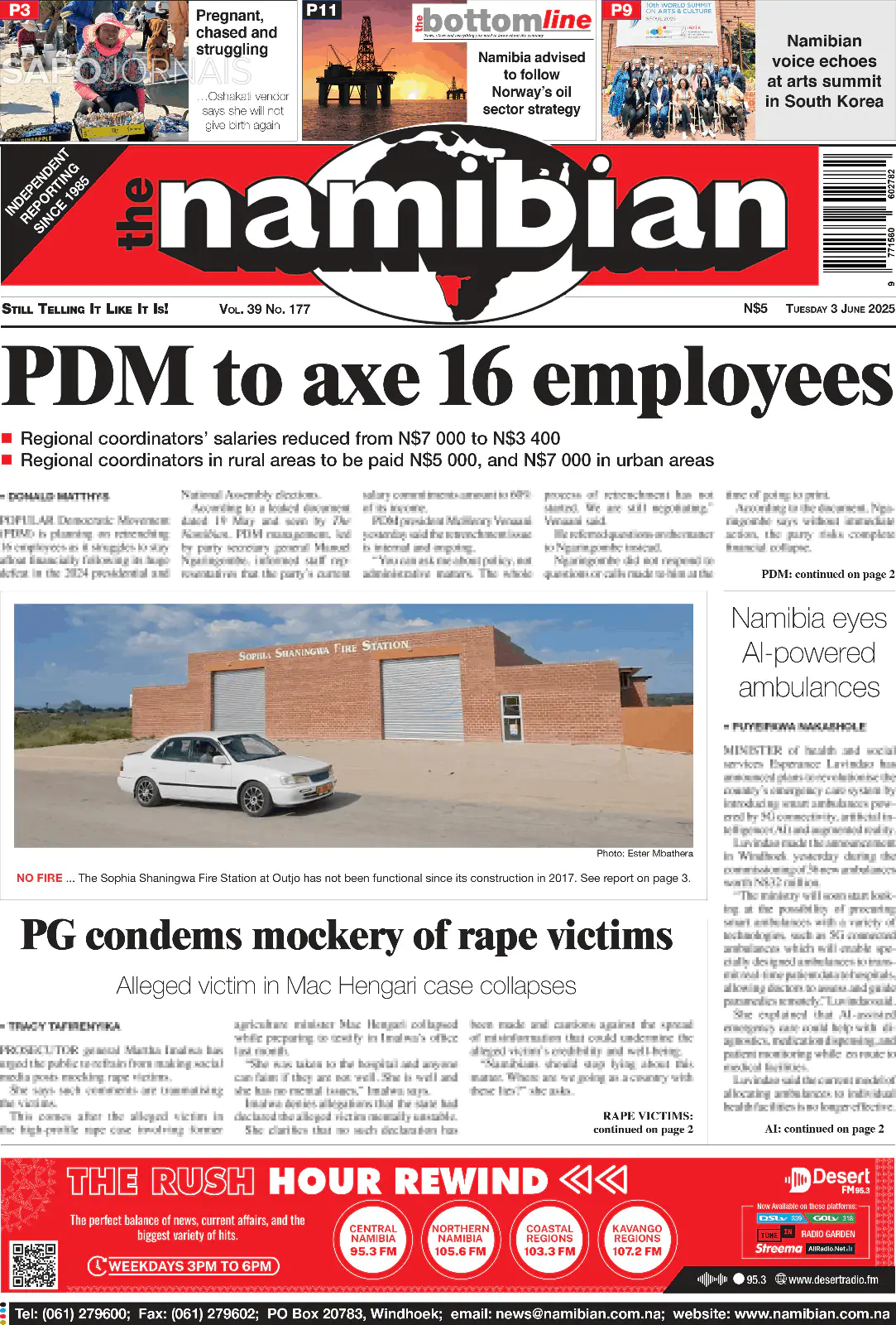 Capa The Namibian