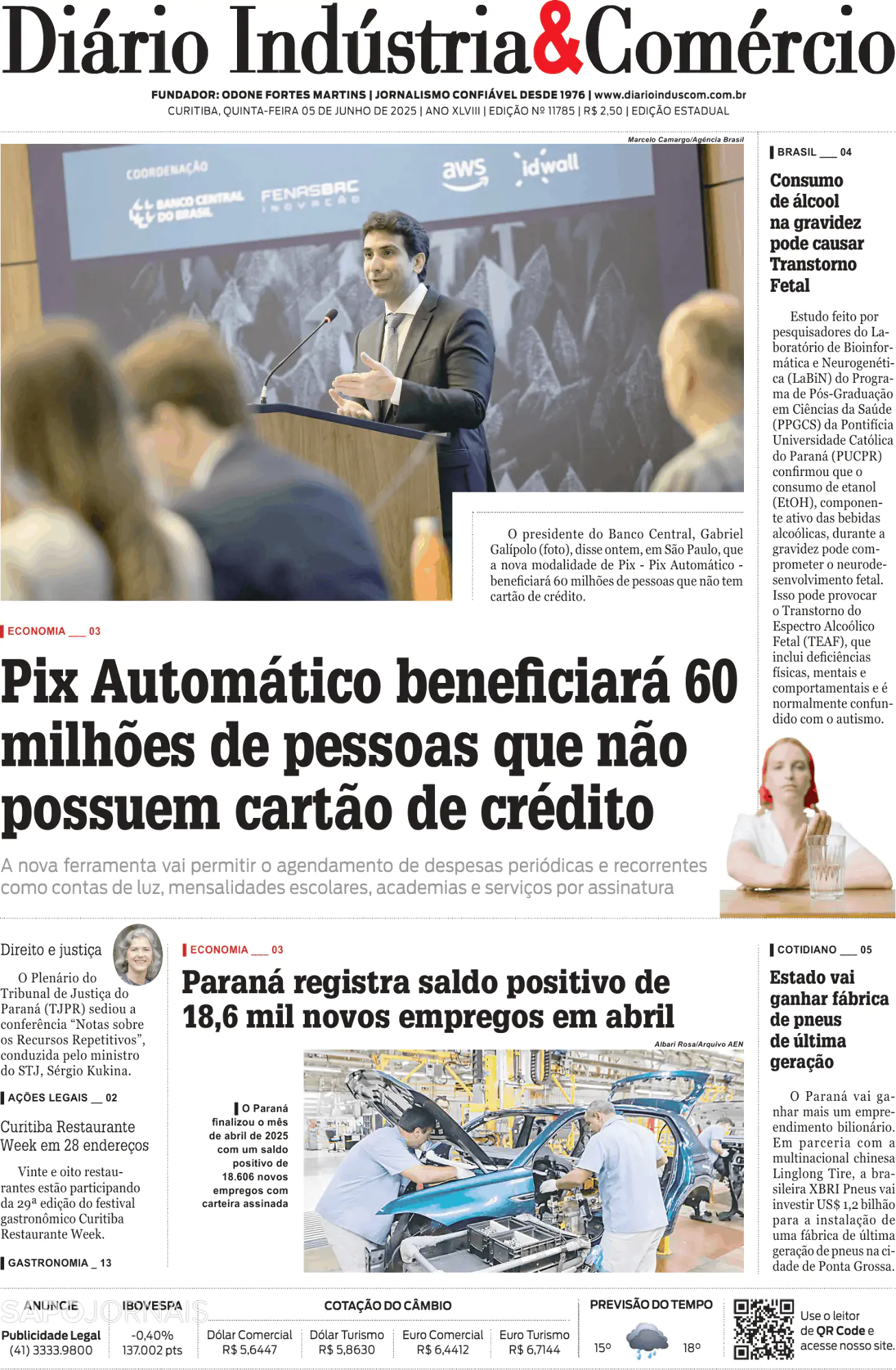 Capa Diário Indústria & Comércio