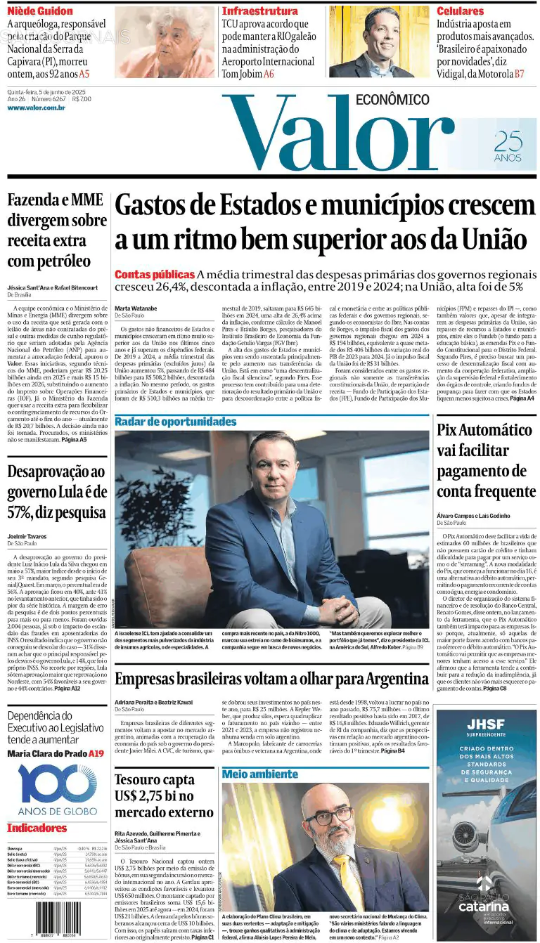 Capa Valor Econômico