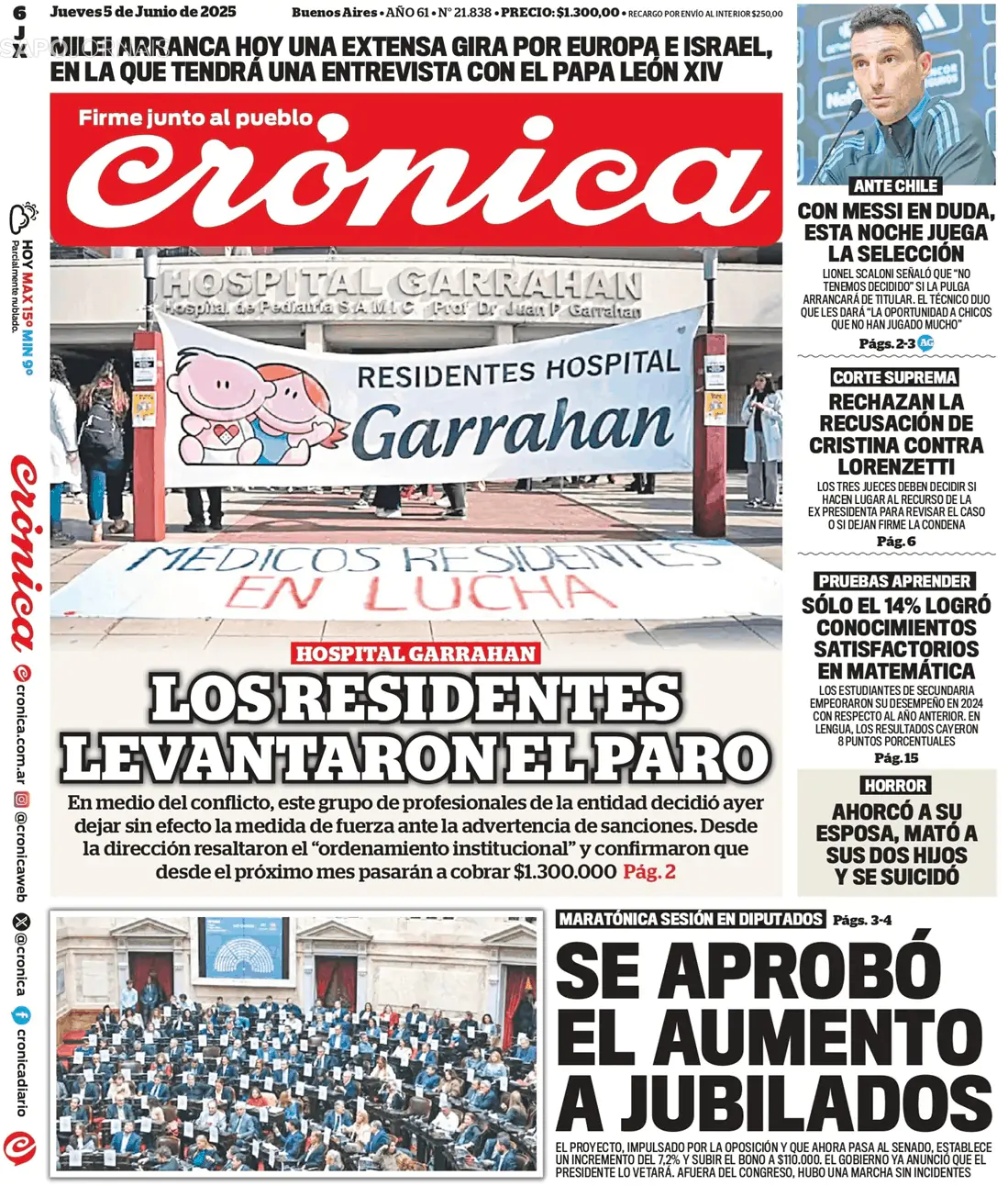 Capa Crónica