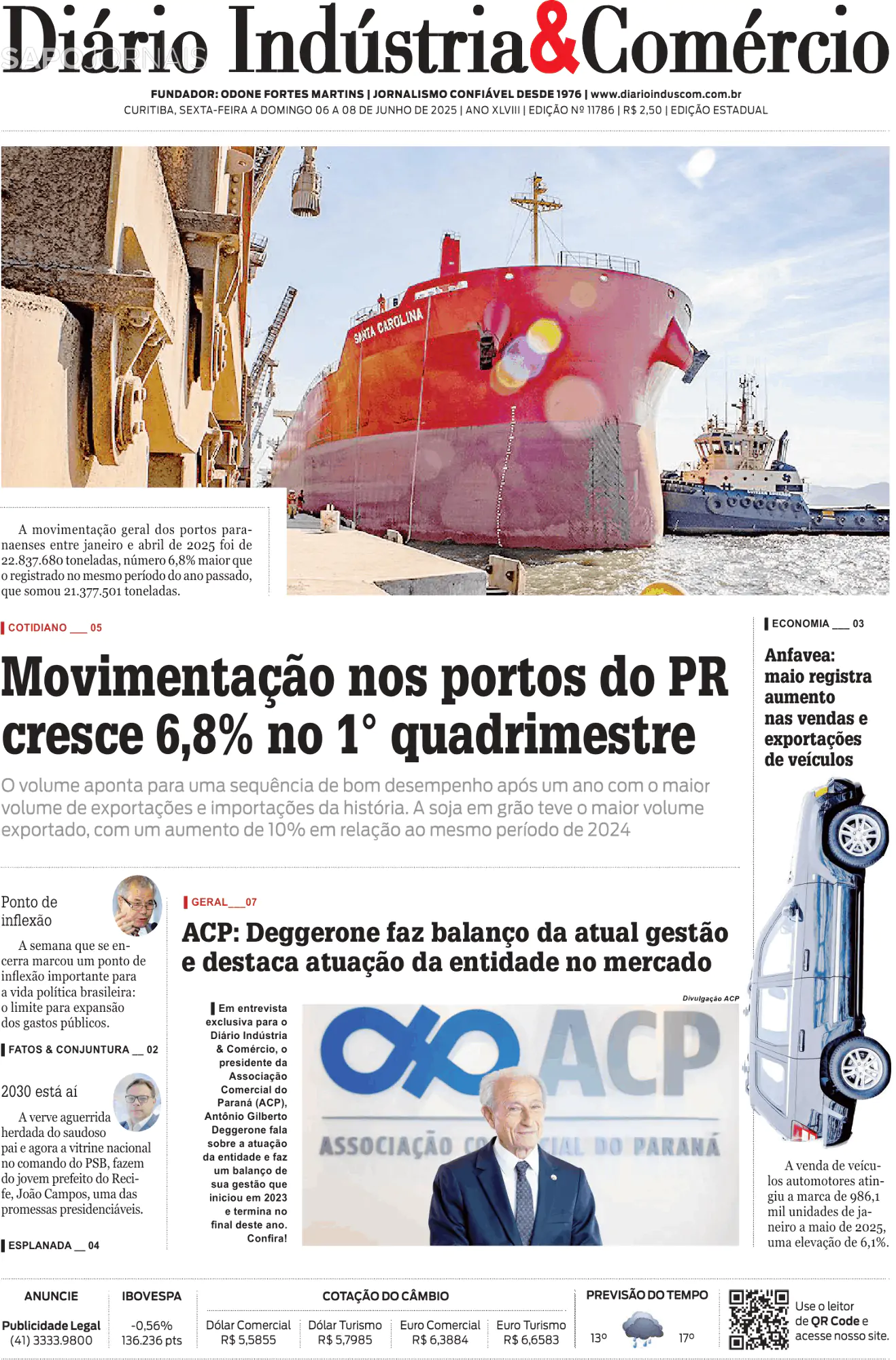 Capa Diário Indústria & Comércio