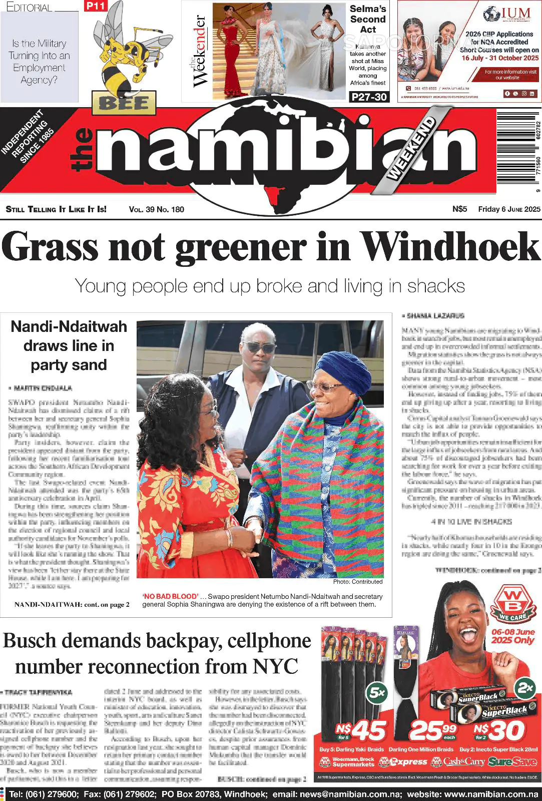 Capa The Namibian