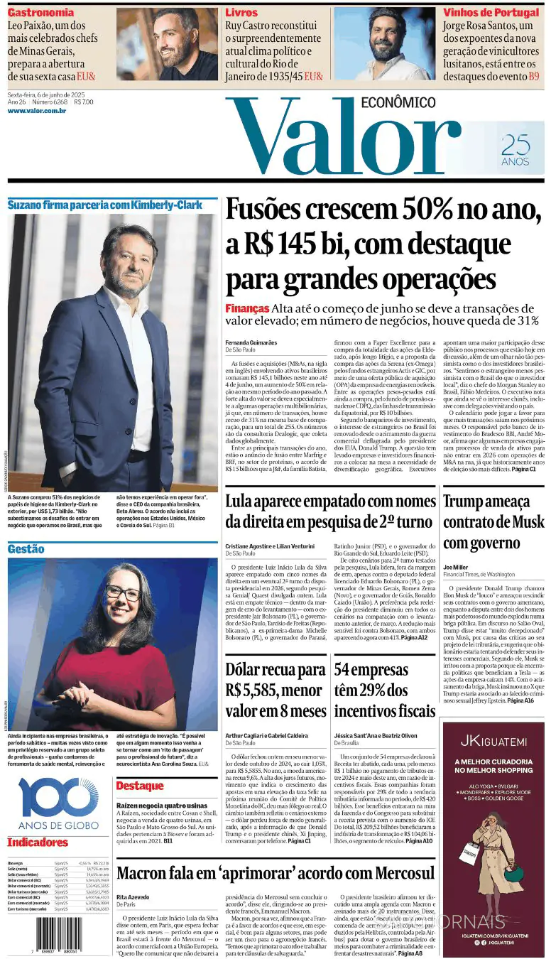 Capa Valor Econômico