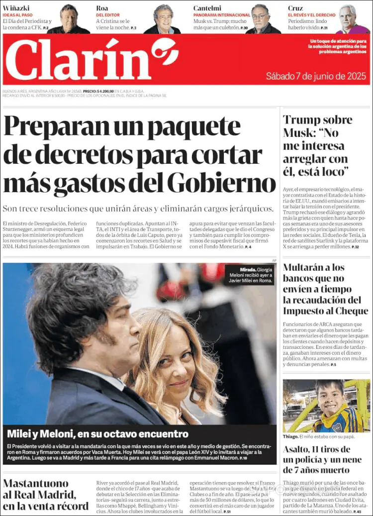 Capa Clarín