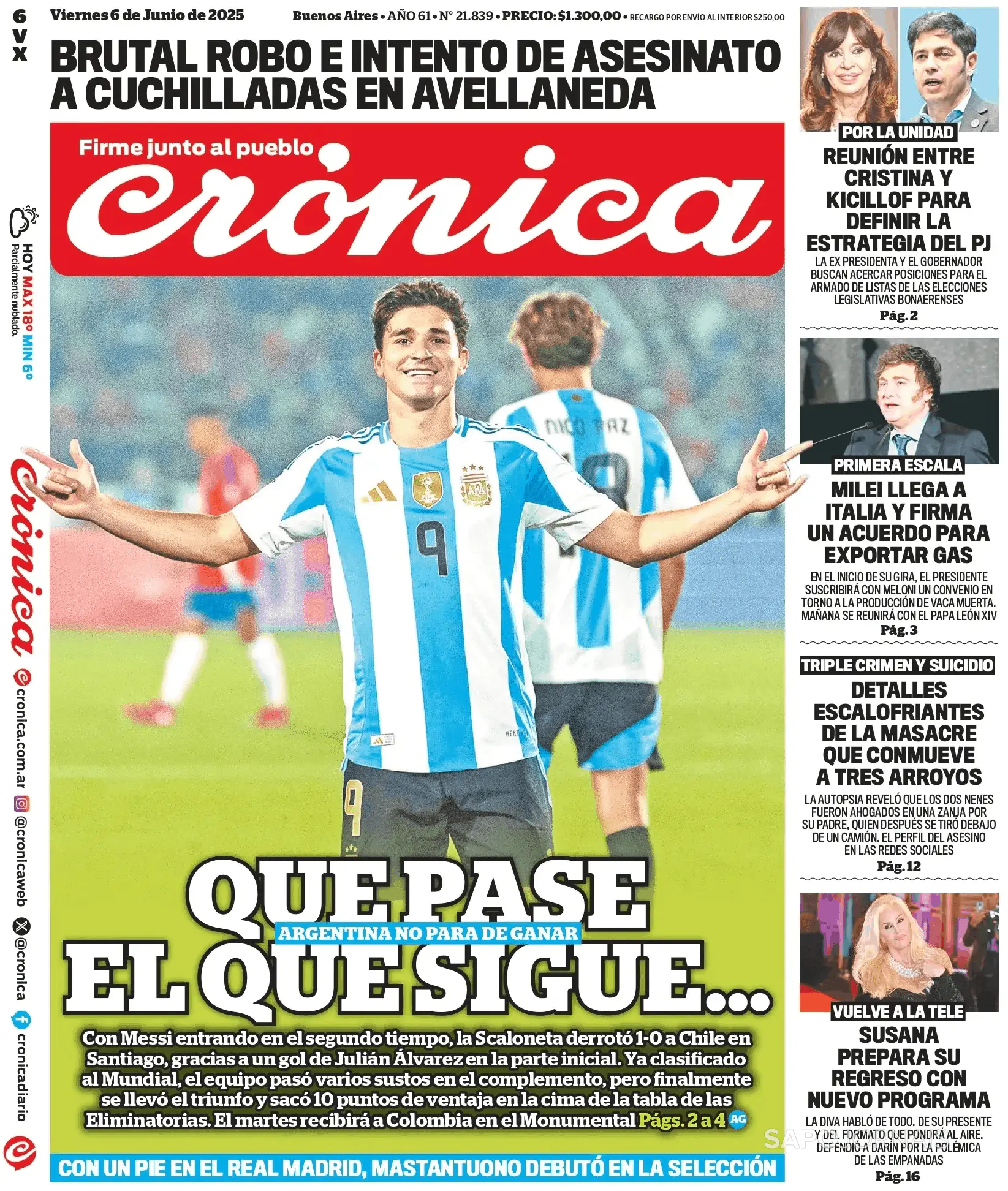 Capa Crónica
