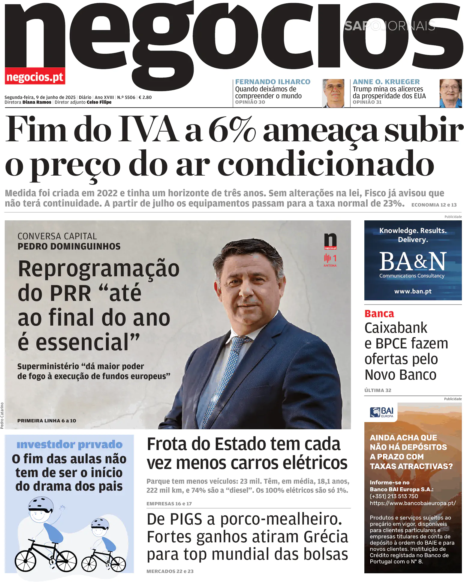 Capa Jornal de Negócios