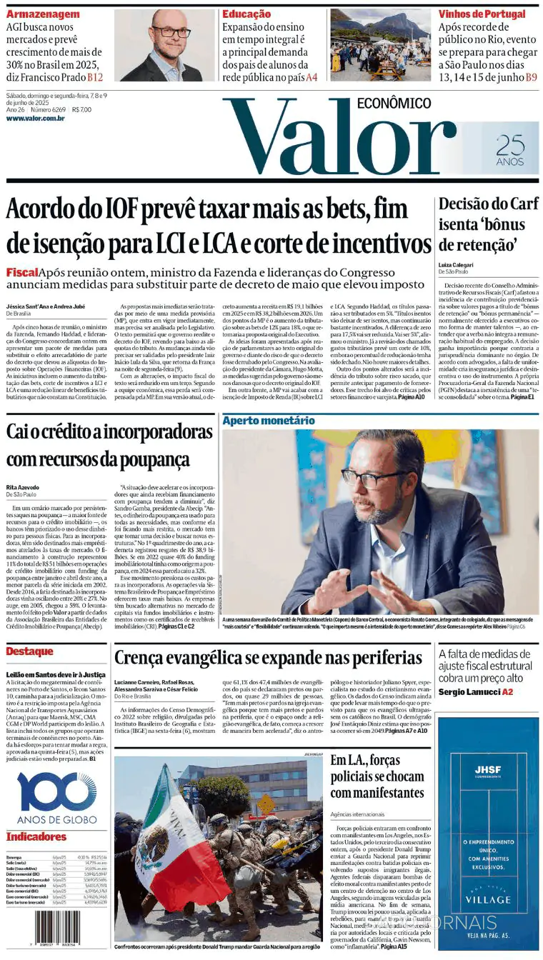 Capa Valor Econômico