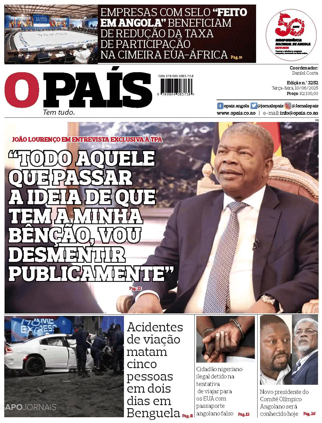 Capa O País