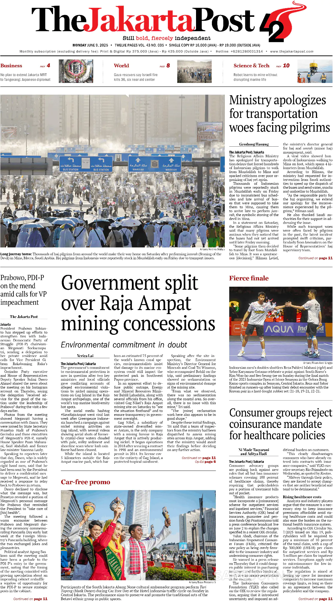 Capa The Jakarta Post